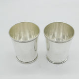 18th Century Pair of American Sterling Silver Beakers Antique by Standish Barry c1790 (Baltimore)