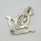Victorian Sterling Silver British Indian Army Poona Horse Regimental Cap Brooch