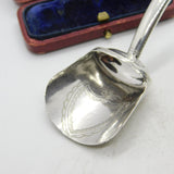 Georgian Sterling Silver Tea Caddy Spoon Shovel 1801 Birmingham Antique