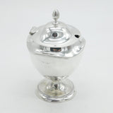 Edwardian Sterling Silver Pedestal Tea Caddy Antique 1909 Birmingham Elkington & Co.