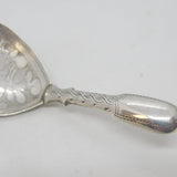 George IV Sterling Silver Floral Tea Caddy Spoon Antique 1824 Birmingham