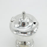 Edwardian Sterling Silver Pedestal Tea Caddy Antique 1909 Birmingham Elkington & Co.