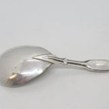 George IV Sterling Silver Floral Tea Caddy Spoon Antique 1824 Birmingham