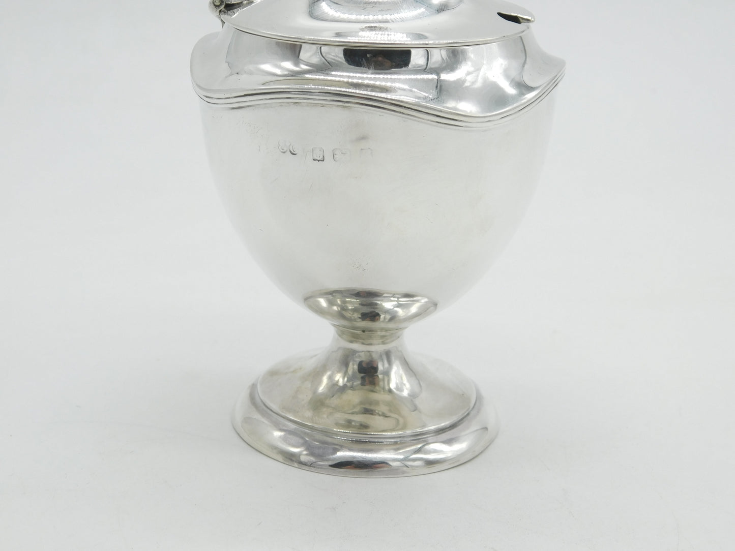 Edwardian Sterling Silver Pedestal Tea Caddy Antique 1909 Birmingham Elkington & Co.