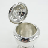 Edwardian Sterling Silver Pedestal Tea Caddy Antique 1909 Birmingham Elkington & Co.