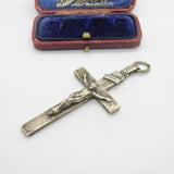 Large Sterling Silver Corpus Christi Medallion Pendant 1911 London Antique