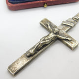 Large Sterling Silver Corpus Christi Medallion Pendant 1911 London Antique