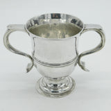 George III Sterling Silver Loving Cup Engraved Antique 1775 London Thomas Wallis