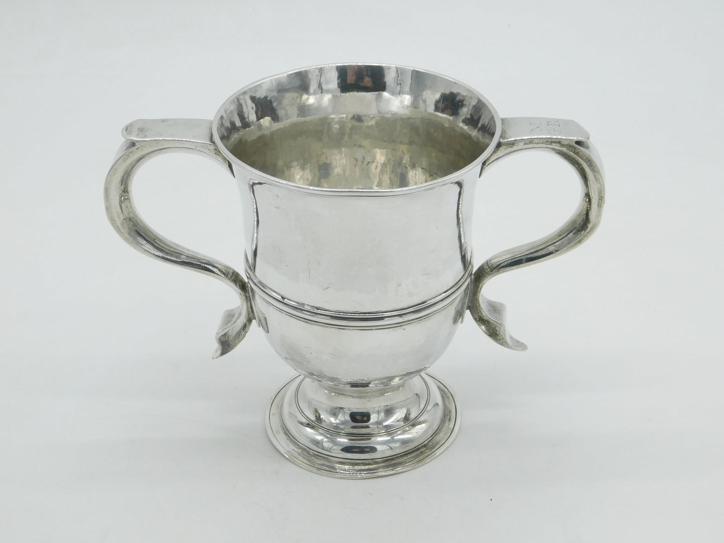 George III Sterling Silver Loving Cup Engraved Antique 1775 London Thomas Wallis