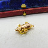 9ct Yellow Gold Little Pig Charm or Pendant Vintage 1962 Birmingham