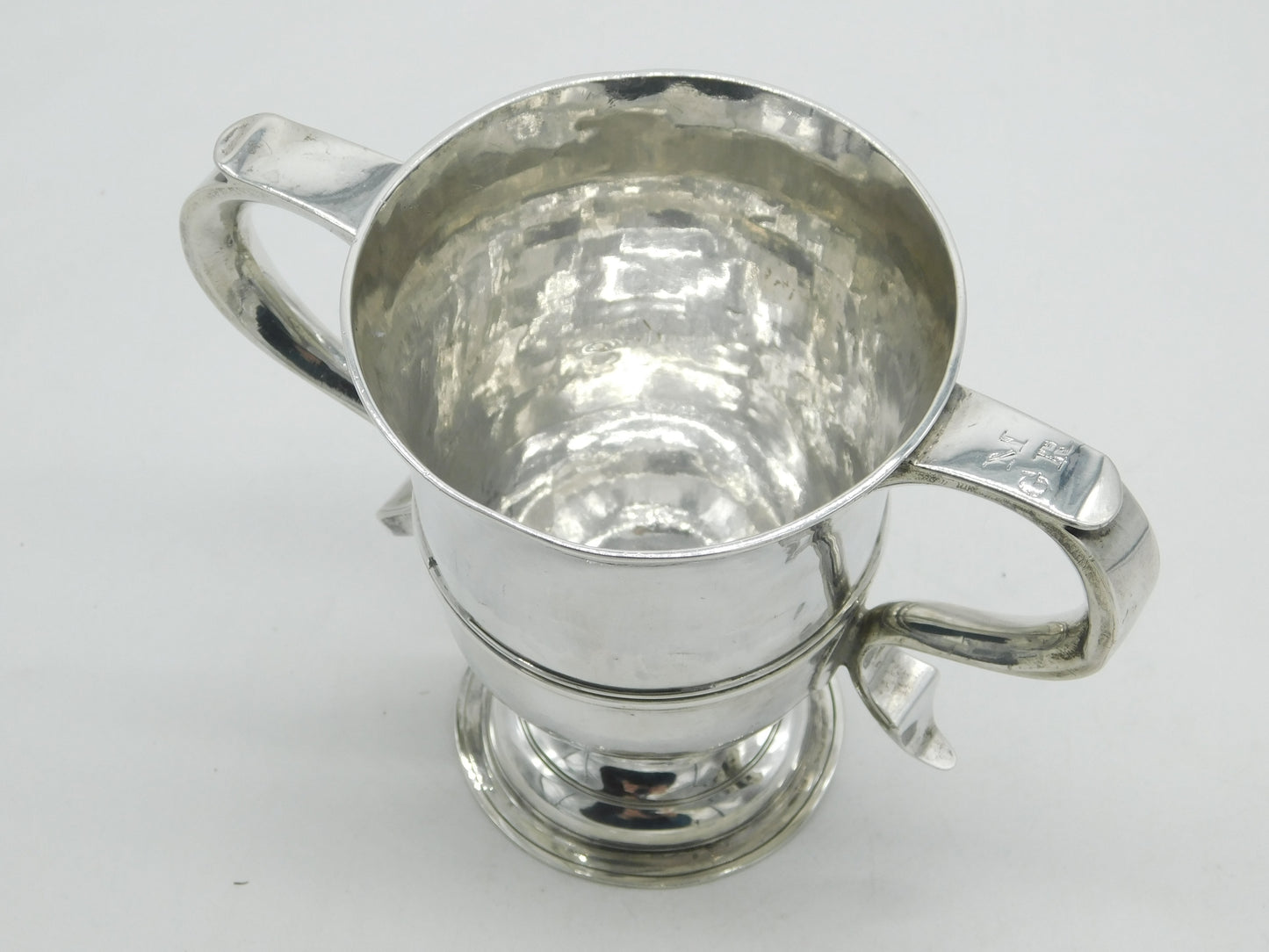 George III Sterling Silver Loving Cup Engraved Antique 1775 London Thomas Wallis