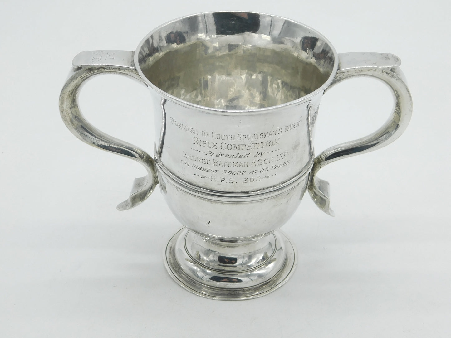 George III Sterling Silver Loving Cup Engraved Antique 1775 London Thomas Wallis