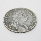 King William III First Bust Half Crown Coin Antique 1697 Fair Condition