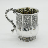 George IV Sterling Silver Floral & Dragon Christening Mug Antique 1826 London