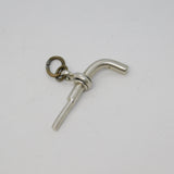 Victorian Sterling Silver Novelty Pistol Watch Key Fob Antique 1898 Birmingham