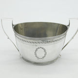 George III Sterling Silver Bright Cut Sugar Bowl Antique 1801 London