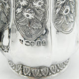 George IV Sterling Silver Floral & Dragon Christening Mug Antique 1826 London