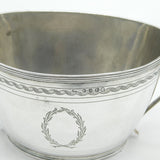 George III Sterling Silver Bright Cut Sugar Bowl Antique 1801 London