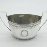George III Sterling Silver Bright Cut Sugar Bowl Antique 1801 London