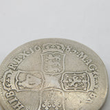 King James II Early Milled Silver Half Crown Coin 1685 First Bust Fair Condition