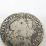 William & Mary Early Milled Silver Half Crown Second Busts 1691 Antique Fair
