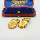 Victorian 15ct Yellow Gold Horseshoe Good Luck Cufflinks Antique c1880