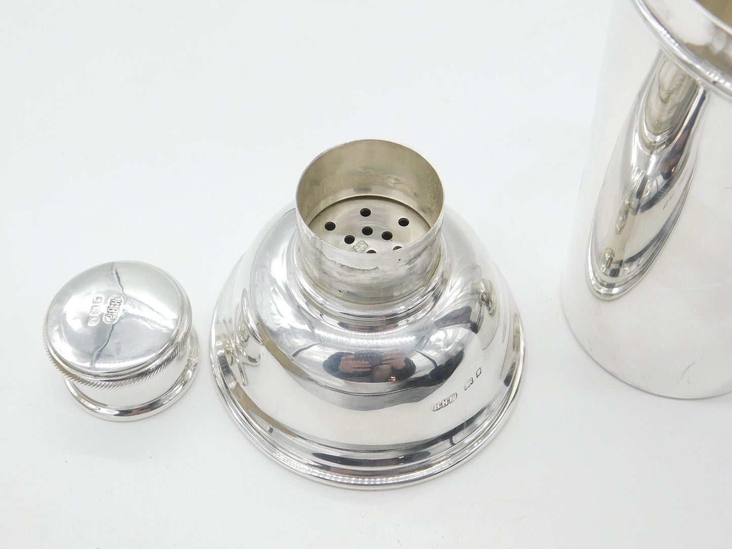 Sterling Silver Cocktail Shaker or Mixer 1932 London Henry Plante Antique Deco