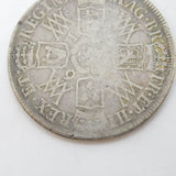 William & Mary Early Milled Silver Half Crown Second Busts 1691 Antique Fair