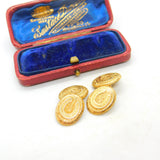 Victorian 15ct Yellow Gold Horseshoe Good Luck Cufflinks Antique c1880