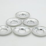 George III Sterling Silver Salt Cellar Dish Six Part Set Antique 1807 Sheffield