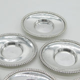 George III Sterling Silver Salt Cellar Dish Six Part Set Antique 1807 Sheffield