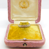 9ct White Gold Diamond Set Half Eternity Ring Vintage 1977 Birmingham