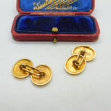 Victorian 15ct Yellow Gold Horseshoe Good Luck Cufflinks Antique c1880