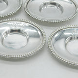 George III Sterling Silver Salt Cellar Dish Six Part Set Antique 1807 Sheffield