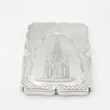 Nathaniel Mills Victorian Sterling Silver Albert Memorial Card Case 1842 Antique