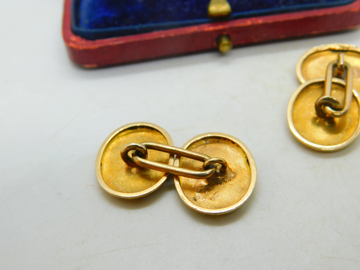 Victorian 15ct Yellow Gold Horseshoe Good Luck Cufflinks Antique c1880