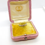 9ct White Gold Diamond Set Half Eternity Ring Vintage 1977 Birmingham