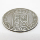 William & Mary Early Milled Half Crown Coin First Shield 1689 Antique Fine