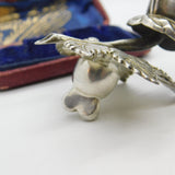 Georgian Sterling Silver Rose Flower Teapot Finial 1833 Sheffield Antique