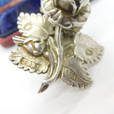 Georgian Sterling Silver Rose Flower Teapot Finial 1833 Sheffield Antique