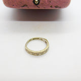 9ct White Gold Diamond Set Half Eternity Ring Vintage 1977 Birmingham