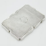 Nathaniel Mills Victorian Sterling Silver Albert Memorial Card Case 1842 Antique