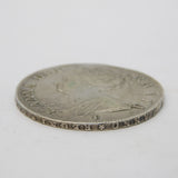 Queen Anne Silver Early Milled Half Crown Coin Edinburgh Mint 1707 Antique