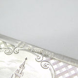 Nathaniel Mills Victorian Sterling Silver Albert Memorial Card Case 1842 Antique