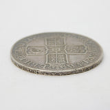 Queen Anne Silver Early Milled Half Crown Coin Edinburgh Mint 1707 Antique