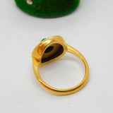 18ct Yellow Gold, Pearl & Turquoise Floral Dress Ring Antique c1930 Art Deco