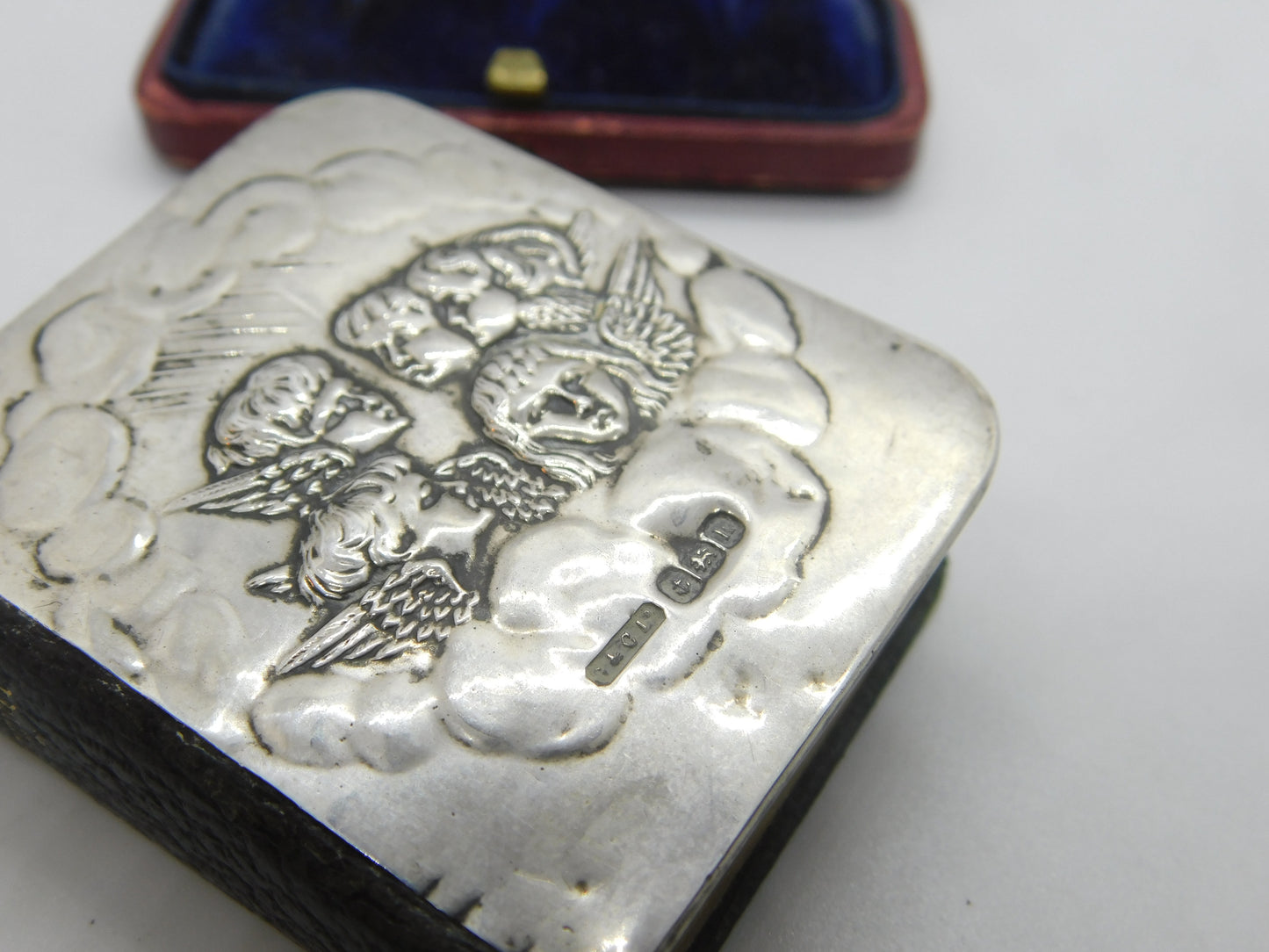 Edwardian Sterling Silver Fronted Raphael's Cherub Common Prayer Book 1909