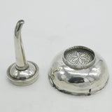 George III Sterling Silver Wine Funnel 'Kings Arms Upper Clapton' Antique 1779