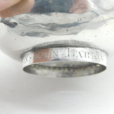 George III Sterling Silver Wine Funnel 'Kings Arms Upper Clapton' Antique 1779