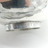 George III Sterling Silver Wine Funnel 'Kings Arms Upper Clapton' Antique 1779